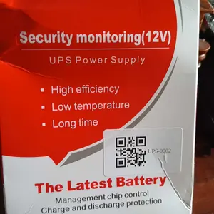 V380 Smart UPS 12V 1.5A Uninterruptible Power Supply Mini UPS Baterai Cadangan untuk WiFi Router Modem dan Kamera CCTV Outdoor Tahan Air dan Tahan Api anti mati internet cadangan listrik rumah ups tahan lama wifi tetap nyala saat mati lampu darurat rumah