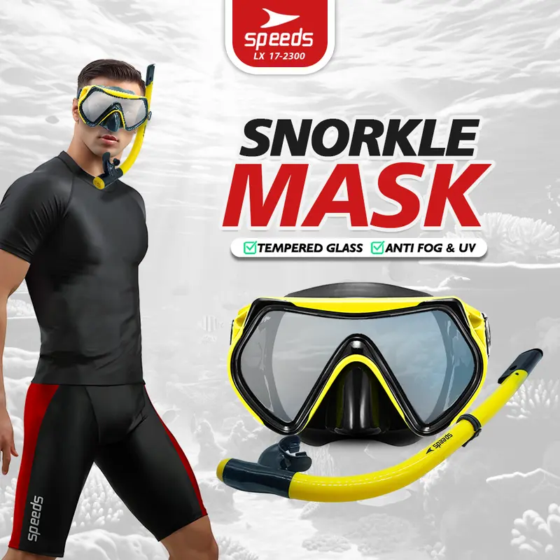Kacamata renang Snorkeling PVC Alat latihan Selam Snorkel Diving Kacamata Diving Speeds Scuba Mask 017-2300 0