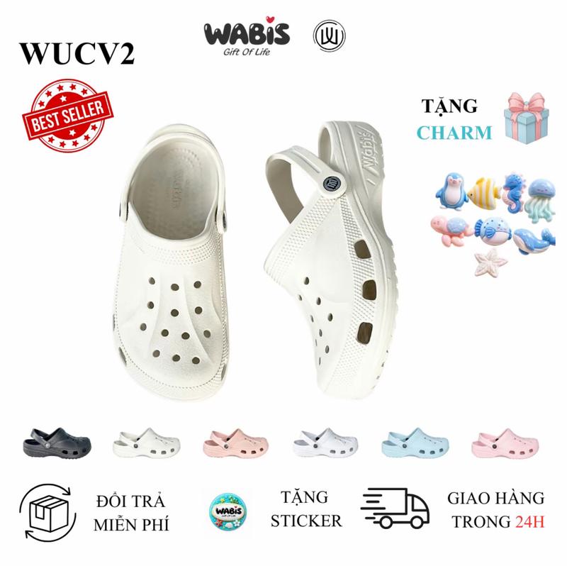 Dép Sục WABIS Kim Cương Đế 3cm Không Thấm Nước, Chống Trượt