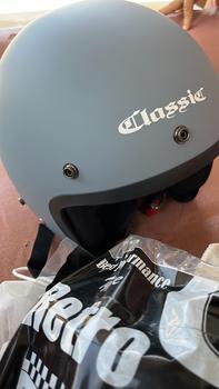 Product Review of HELM BOGO RETRO DEWASA JM CLASSIC GREY PASTEL GLOSSY CLASSIC POLOS SNI Motorcycle from l**i 0