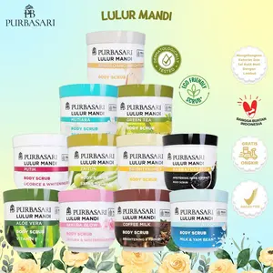 PURBASARI Lulur Mandi 125gr / 235gr | Body Scrub, mengandung Zaitun yang berfungsi untuk membersihkan Kotoran dan Mencerahkan Tubuh.