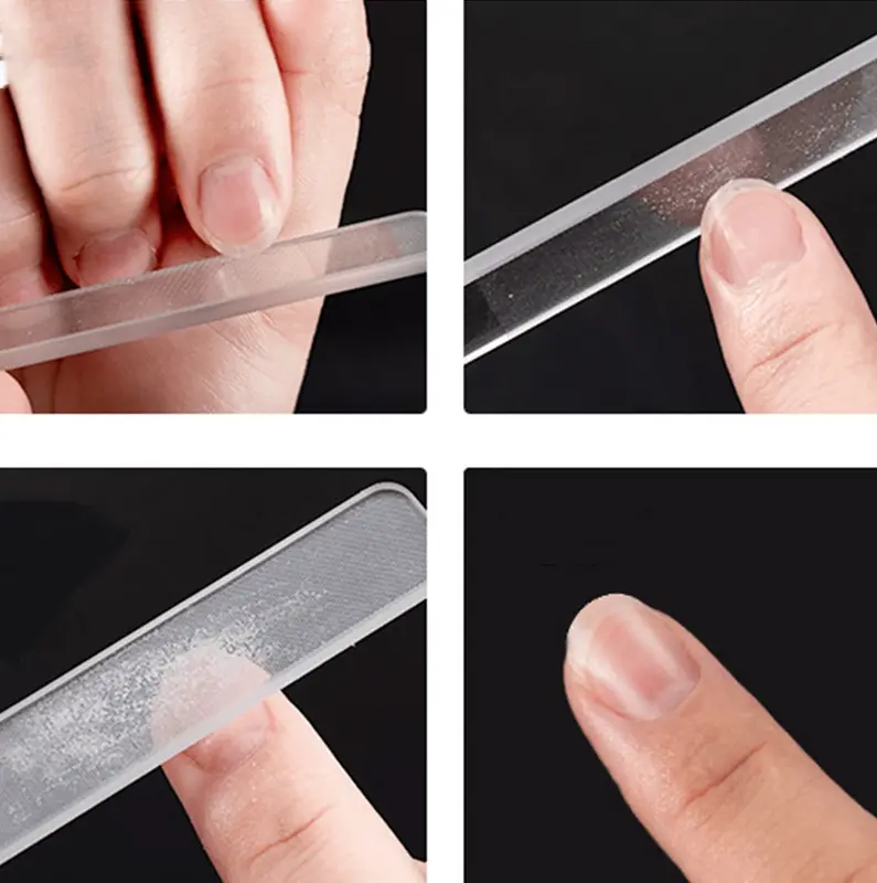 10Pc - Kikir Amplas Kuku Transparan Gosokan Penghalus Pengkilap Perawatan Kuku Jari Tangan Cewek Wanita Alat Menipedi Nail Art Premium 1