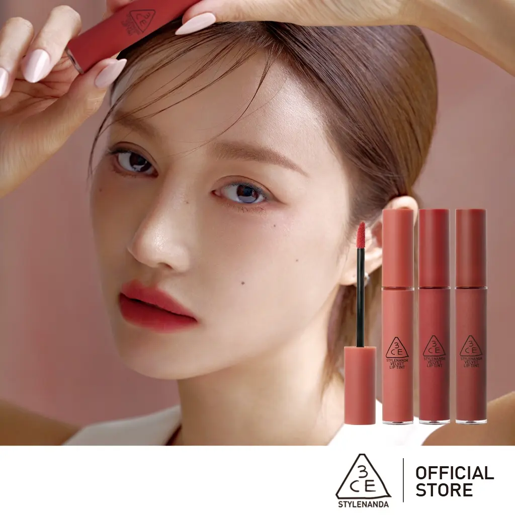 3CE Velvet Lip Tint 4g | Official Store Lip Make up Cosmetic Makeup Lipstick Gloss Lipgloss Glossy Lip Care