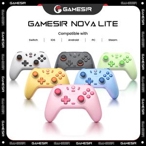 GameSir Nova Lite Wireless controller Compatible with PC/Steam/Android/iOS/Switch-controller Bluetooth Gaming Joystick Accessories Console Electronic multi-colors controller, suitable gamepad holding