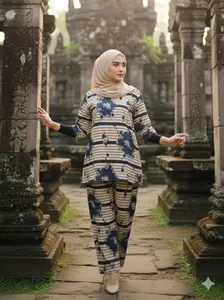 Kamyla One Set Lengan 7/8 Bahan Rayon Premium Setelan Kekinian Terbaru