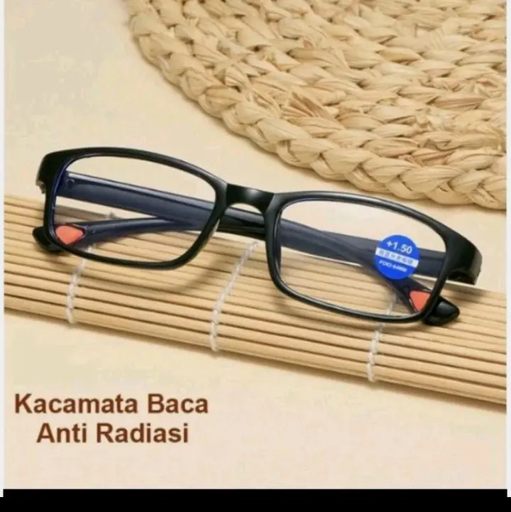 Kacamata Baca bukan kaca mata buram atau minus rabun jauh. Lensa Plus Anti Radiasi +1.00 s/d + 1.50  Kacamata Pria Wanita Reading Glasses 2
