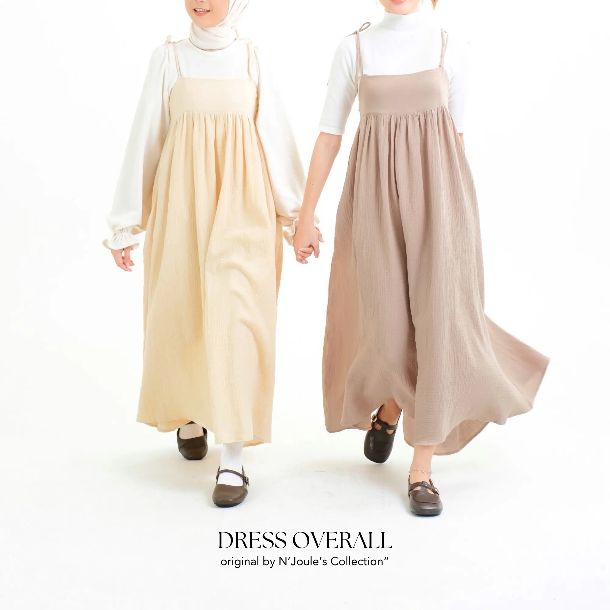 N'joule's Collection Dress Overall, Dress korea, Overall Unik, Dress casual, sempurna untuk acara spesial hingga kasual