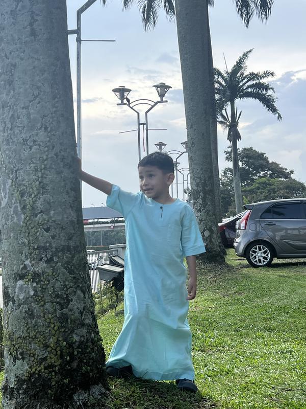 Product Introduction of Gamis muslim anak pria lengan pendek Baju Kokojubah sederhana 6