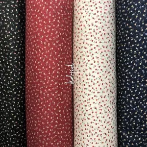 KAIN KATUN JEPANG JAPAN DESIGN TOKAI SENKO MOTIF BUNGA KECIL MELATI (minimal pembelian 2x klik per warna/motif)