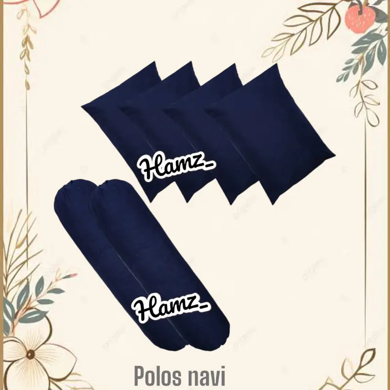 sarung bantal polos dan embos premium isi 6pc 4 sarung bantal 2 sarung guling sarung bantal motif dewasa uk45x60 3