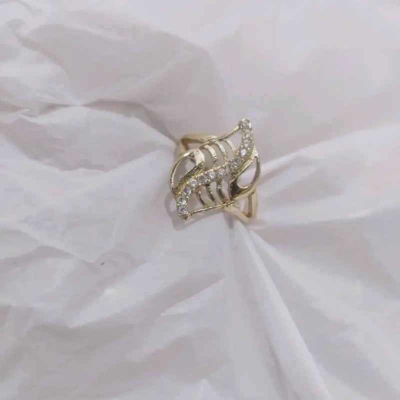 SWASA TERLARIS Cincin Permata dubai ombak petir cinta Cantik Mewah Awet Elegan 1