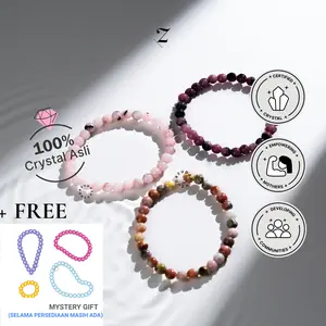Zupazupazuu Crystal Bracelet - Gelang Batu Alam Kristal Aesthetic Wanita