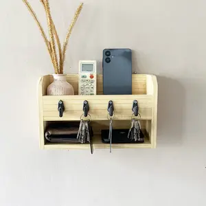 RAK KAYU AESTHETIC SERBAGUNA / RAK GANTUNGAN KUNCI MULTIFUNGSI / DEKORASI RUMAH MINIMALIS