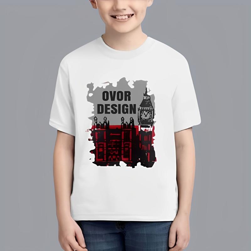 Baju anak Kaos anak Lengan pendek kaos junior Kaos anak tanggung 0