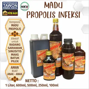 Madu Propolis Infeksi-untuk Lambung-Maag-Tipes-Batuk Peternakan Tawon Rimba Raya Honey
