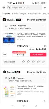 Product Review of TRUEVE Ceraboost Silk Moisturizer Gel 30gr - Moisturizer Gel Pelembab Wajah Pagi Malam, Memperbaiki Skin Barrier Rusak Iritasi, Cocok untuk Semua Jenis Kulit (Blue Tansy + Ceramide) from A**u 0