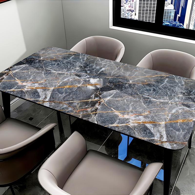 Wallpaper Dapur Anti Minyak dan Panas – Motif marmer 3D, bahan aluminium foil, ukuran 60cm x 6m per roll. Cocok sebagai stiker kertas pelapis dapur yang tahan lama dan praktis 7