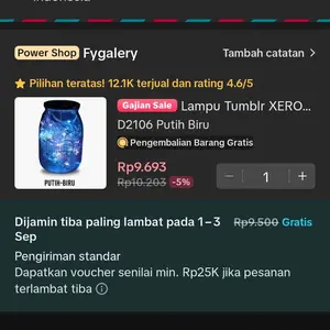 Lampu Tumblr XERON Packing Box Lampu Hias Lampu Hari Raya Lebaran Lampu Natal Tumbler Light LED Dekorasi Kamar