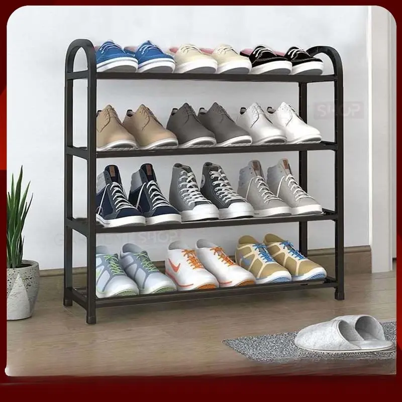 Rak Sepatu 4 Tingkat / Rak Sepatu Plastik / Tebal Dan Awet / Rak Sepatu Serbaguna / Rak Penyimpanan Sepatu Sendal / Rak Sepatu Portable Bisa Lepas Pasang/Rak Sepatu Sandal 4 Susun | Rak Sepatu Serbaguna 2