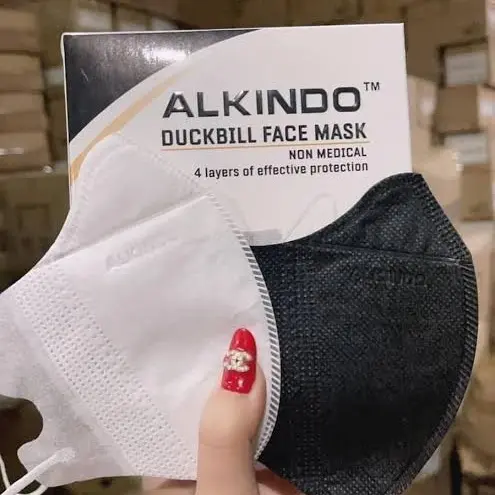 Masker Duckbill 4 Ply Alkindo - Isi 50 Pcs/Box - Nyaman & Aman di Kulit Elegan Di Pakai 7