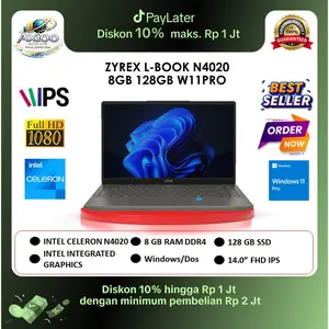 ZYREX L-BOOK | N4020 | 8GB 128GB | W11PRO | 14.0 | GRY
