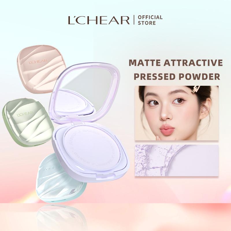 Phấn Phủ Dạng Nén, L'CHEAR, Trang Điểm Lâu Trôi, Kiểm Soát Dầu, Giữ Kem Nền Lâu Hơn, Chạm Nhẹ Không Vón Cục, Dưỡng Ẩm Cho Da, 8g