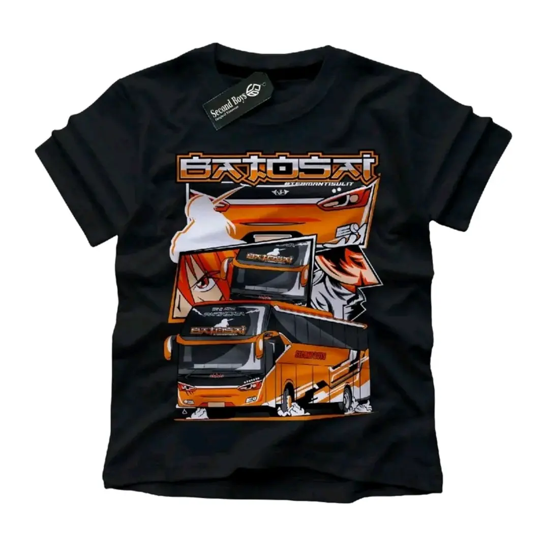 kaos kids panda bus anak terlaris BATOSAY