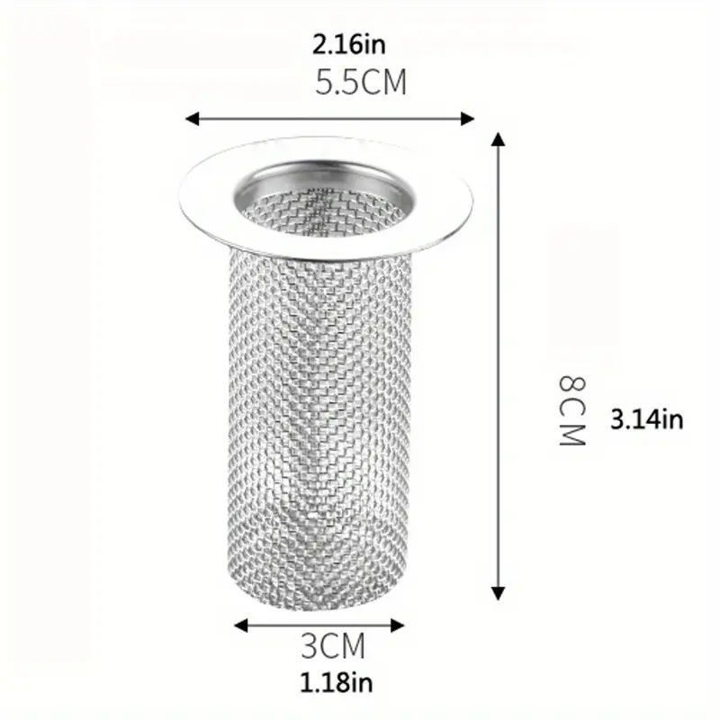 Lõi Thoát Nước Sàn, Vật Liệu Thép Không Gỉ, Lưới Lọc Tóc Chống Côn Trùng, Lưới Lọc Thoát Nước Sàn, Bộ Lọc Chống Tắc Nghẽn 5
