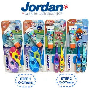 Jordan Paket Twinpack Sikat Gigi Anak, Beli 2 Dapat 1 Gratis Pasta Gigi