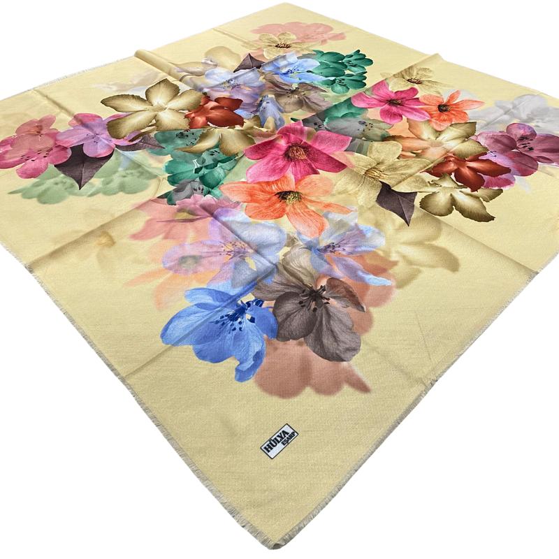Hulya Hijab Segi Empat Rayon Katun Kilau 100cm HUL100K150 Muslim Square Voal Kerudung 2