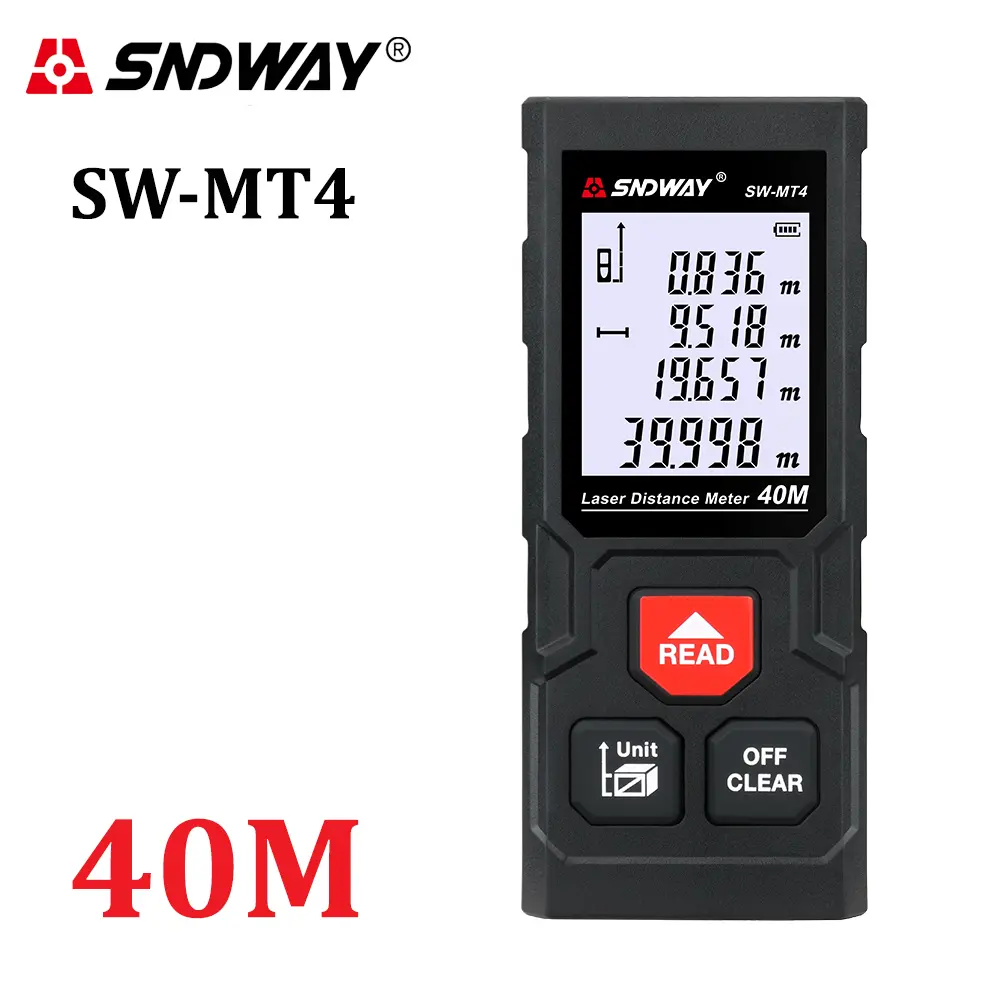 เครื่องวัดระยะด้วยเลเซอร์, SNDWAY, เครื่องวัดระยะดิจิตอล 40M, SW-MT4