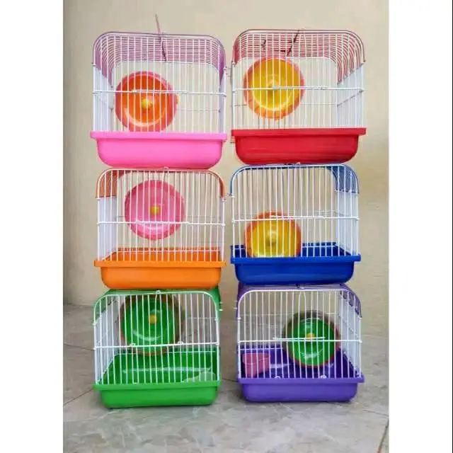 Sangkar hamster ukuran kecil + rooling