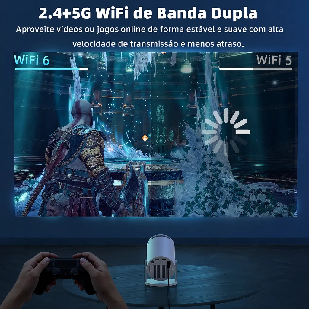 BETTDOW Projetor Portátil Inteligente  Original com 4K UHD | Android 11, Wi-Fi, Bluetooth e Alto-falantes Integrados - imagem 4