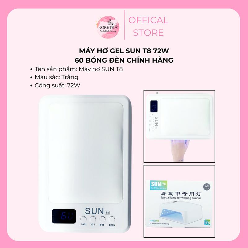 SIÊU HOTTTTT Máy Hơ Gel SUN T8 Công Suất 72W 60LED - bảo hành 6 tháng