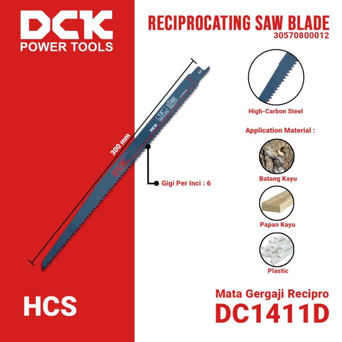 Gambar DCK Reciprocaring Saw Blade / Mata Gergaji Recipro DC1122EF / DC1411D - DC1122EF (Besi) dari Drill&Co Kota Administrasi Jakarta Barat 5 Tokopedia