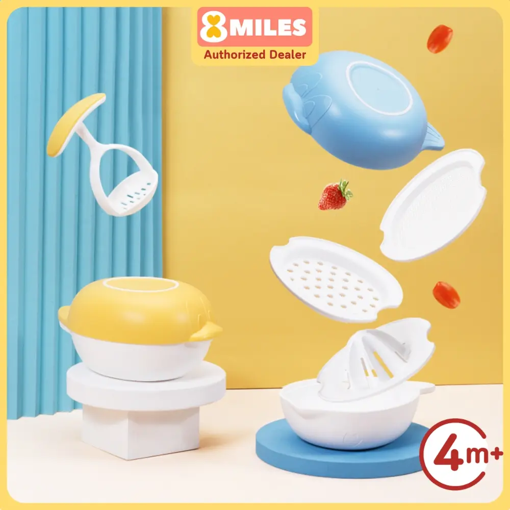 Baby Food Maker 6-in-1 Set Multipurpose Masher Grinder Grater Juice Maker Sieve Weaning