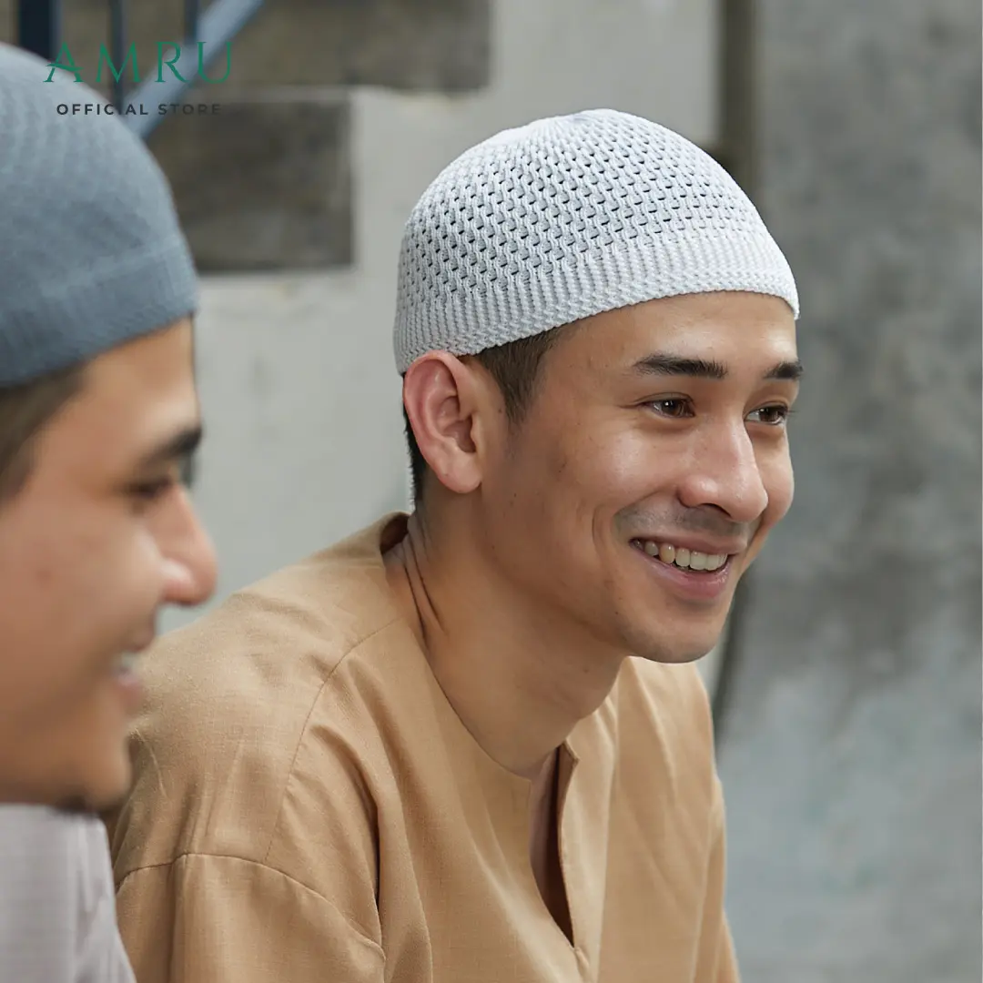 AMRU Kopiah Basic Turkey Umrah Haji Free Size