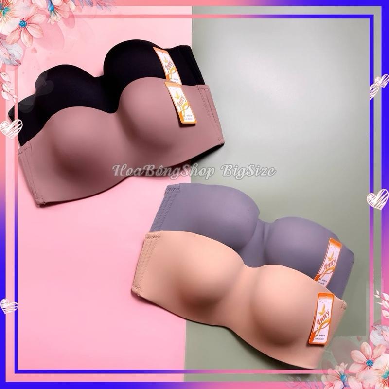 [9578 LOẠI 1] Áo Lót Nữ ANNY Thái Lan BIGSIZE 34-52 Cup Ngang Chống Tuột Cúp C Mút Mỏng Có Gọng Mặc Trễ Vai Jean Bra Voan Voi Đen aolot aoquay