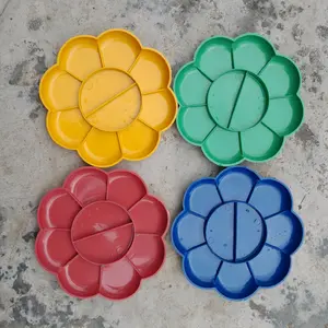 12 Pcs Palet Lukis Diameter 12 cm 1 Lusin Pallete Lukis Cat