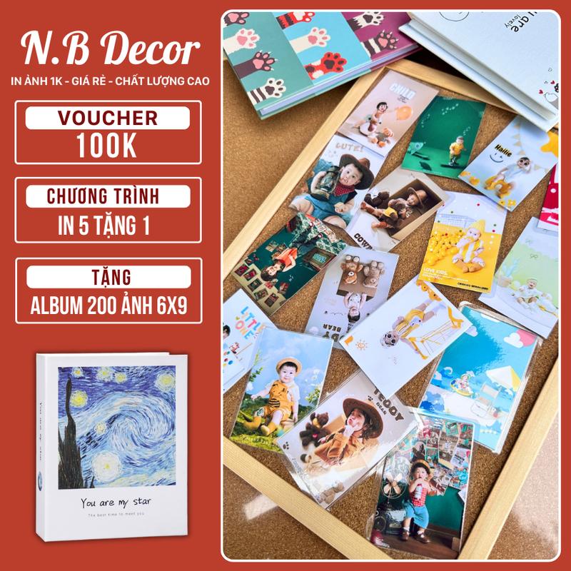   CB 100 ẢNH 6X9 - TẶNG ALBUM  In Ảnh Theo Yêu Cầu 6x9 - Kiểu Ảnh Full Viền Ép Nhựa Chống Nước Giúp Ảnh Bền Hơn. Album Làm Kỷ Niệm Tặng Gia Đình 