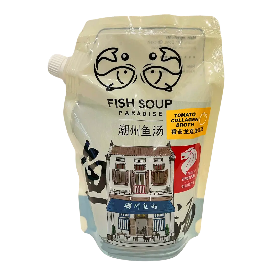 Fish Soup Paradise Tomato Collagen Broth 1L (Frozen) - Bundle of 2