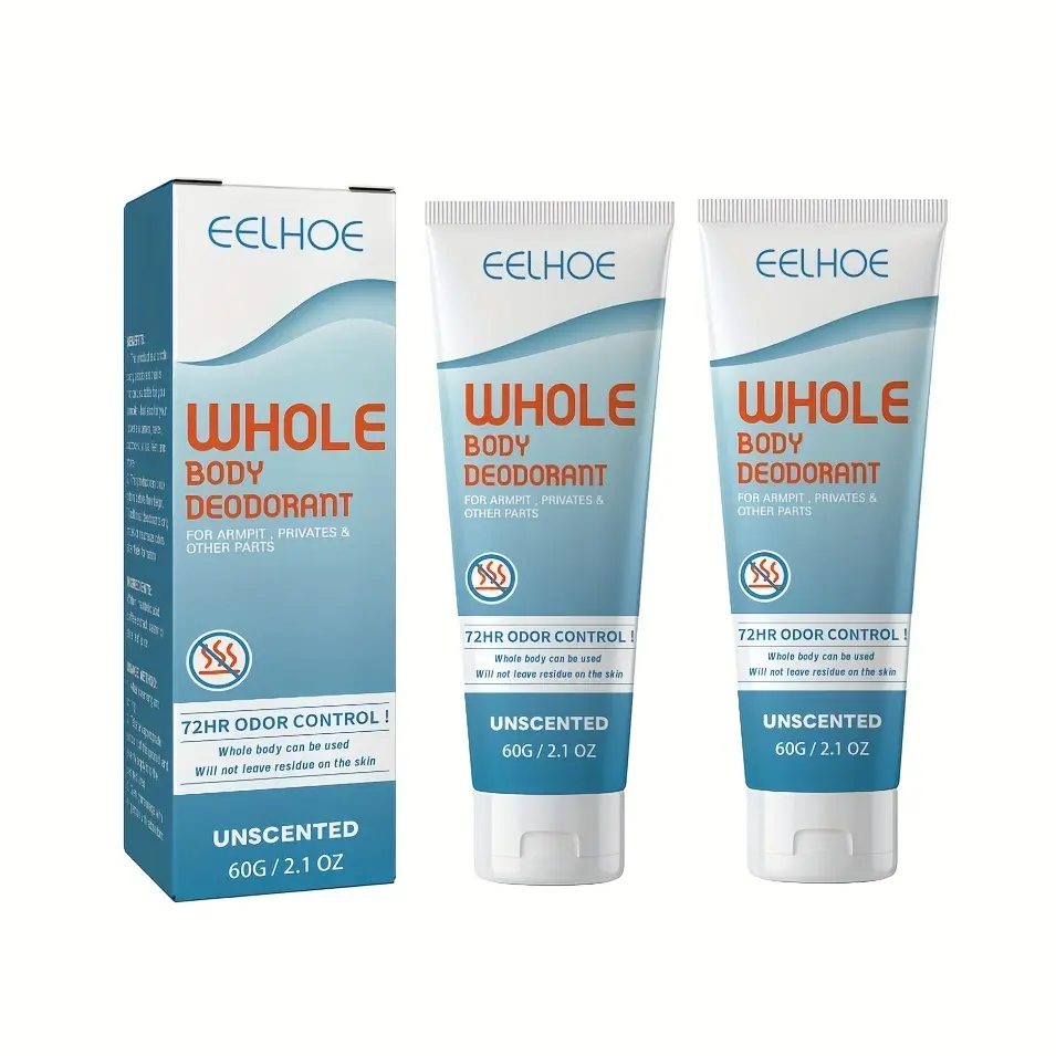 Long-Lasting Whole Body Deodorant Cream with Fragrance and Sweat Refreshing Properties