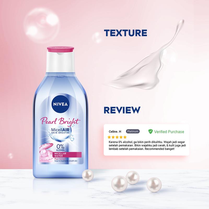 NIVEA Micellar Water MicellAir Pearl Bright 400ml 6