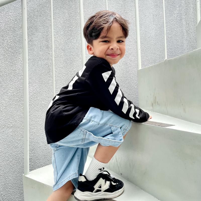 Kaos anak lengan panjang kidsmate Streetwear Series 6
