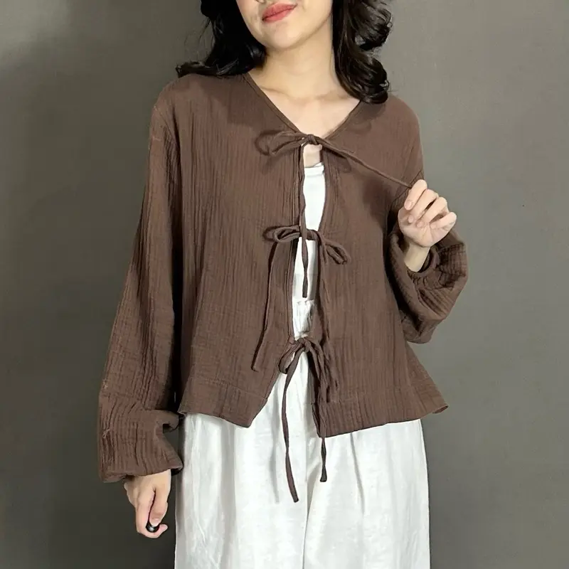 ByNeeth Suri Top - Blouse Tali - Blouse Coquette - Atasan Wanita - Atasan Tali Pita 0