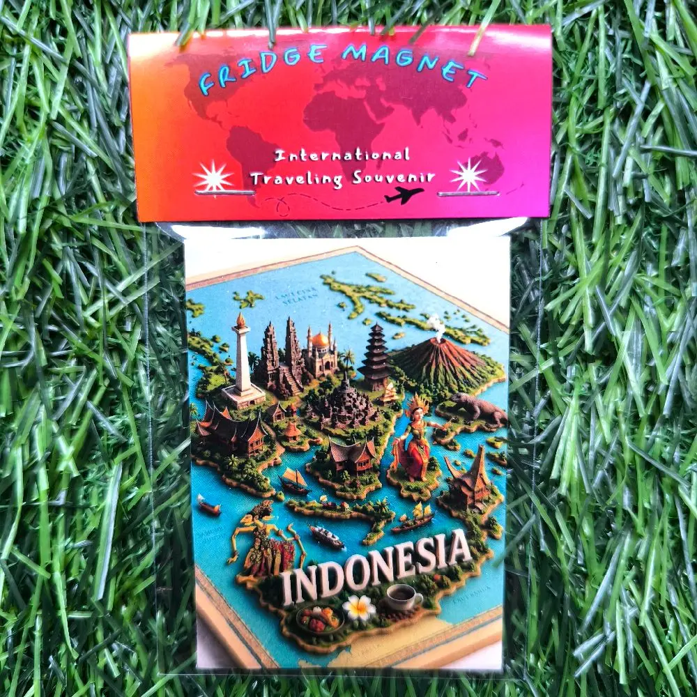 magnet tempelan kulkas Indonesia Souvenir oleh oleh Indonesia