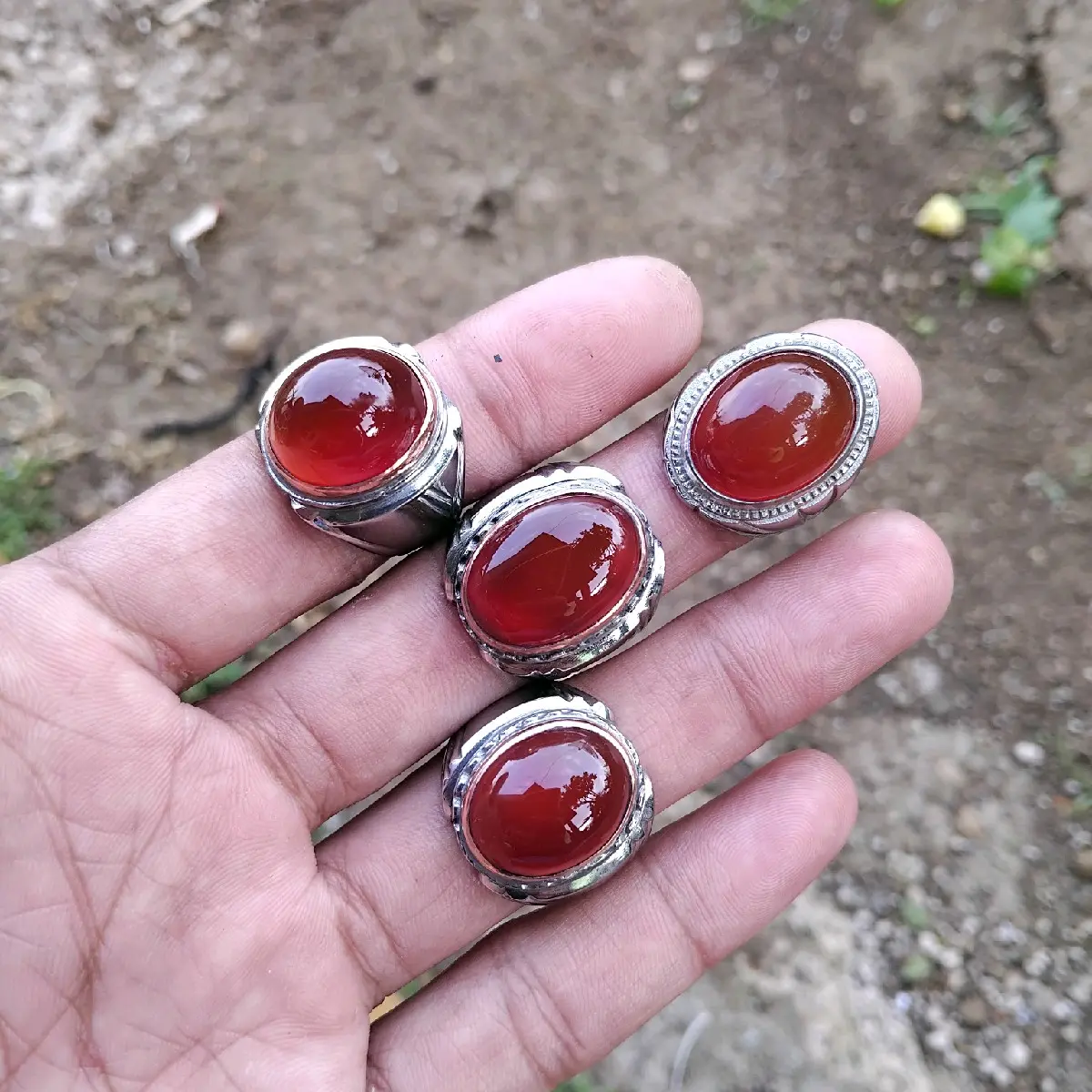 cincin akik Red Baron