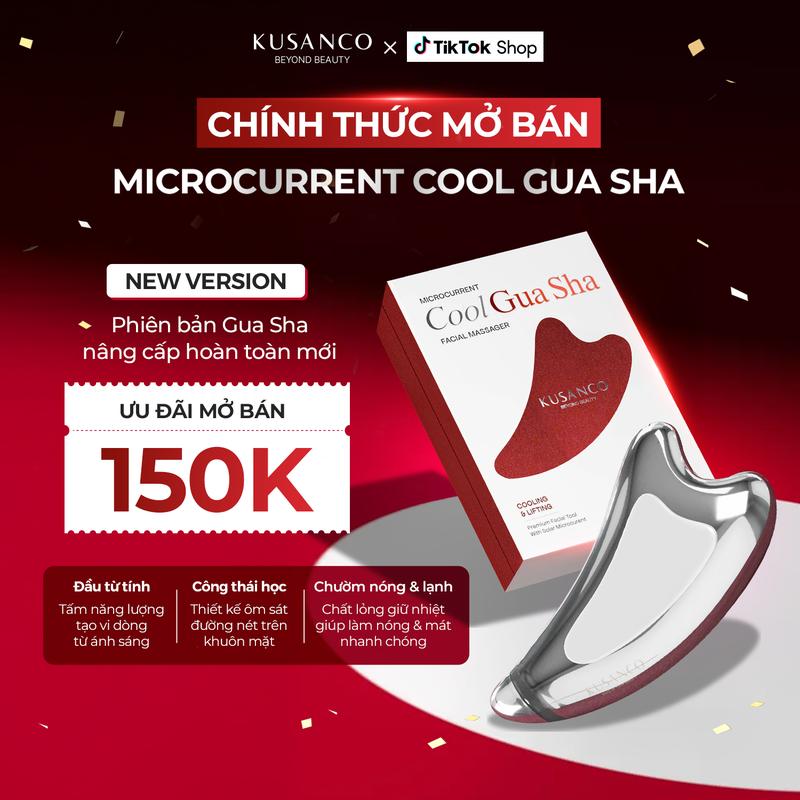  Dụng Cụ Guasha Massage Mặt Microcurrent Cool Gua Sha KUSANCO – Thư Giãn & Chăm Sóc Da Mặt 