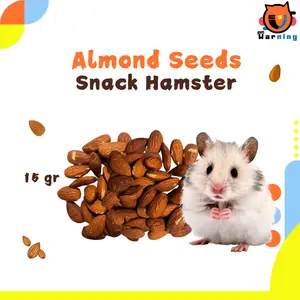 Snack Hamster Almond Seeds - Kacang Almond - Snack Hamster Cemilan Kacang Almon Camilan Ekstra Food Hewan