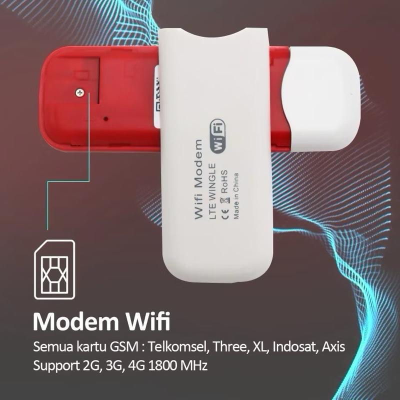 [UFi] Modem WiFi USB 4G LTE untuk Kebutuhan di Rumah atau Kantor, Kompatibel dengan Kartu GSM